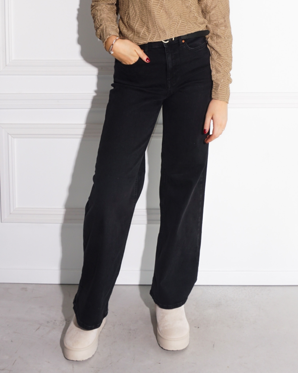 JEANS MADISON WASHED ZWART 15297796