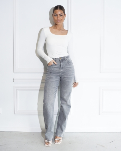 THE STRAIGHT LEG JEANS GRIJS