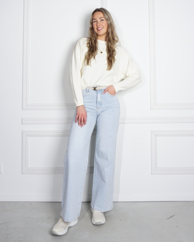 WIDE LEG JEANS BIBI LICHTBLAUW