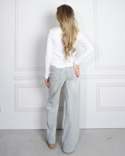 WIDE LEG JEANS BIBI GRIJSBLAUW