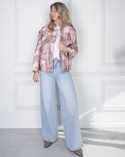 WIDE LEG JEANS BIBI SEA BLAUW