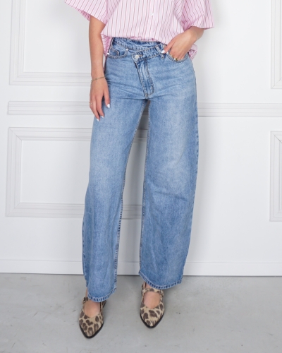 Gossip JEANS MET SCHUINE SLUITING BLAUW
