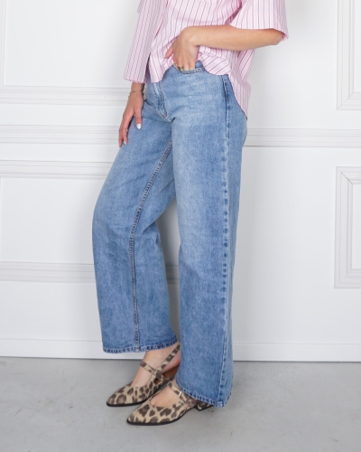 Gossip JEANS MET SCHUINE SLUITING BLAUW
