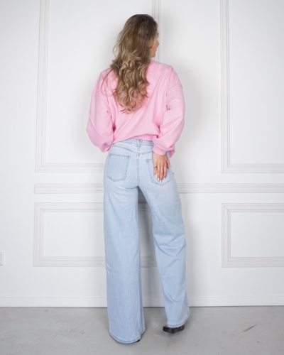 WIDE LEG JEANS BIBI SOFT BLAUW
