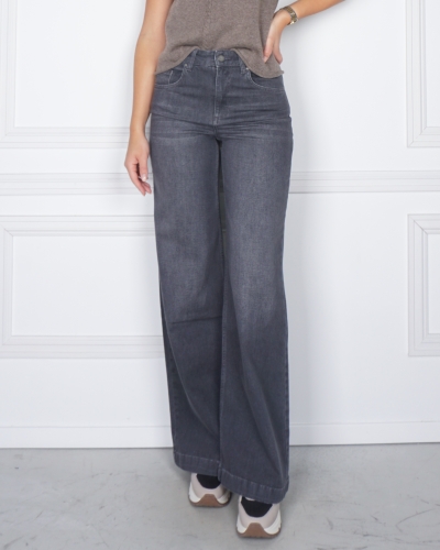 YAYA WIDE LEG JEANS LENGTE 34 GRIJS