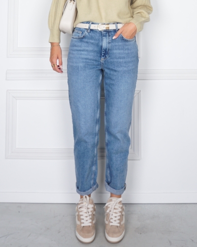 YAYA BOYFRIEND JEANS BLAUW