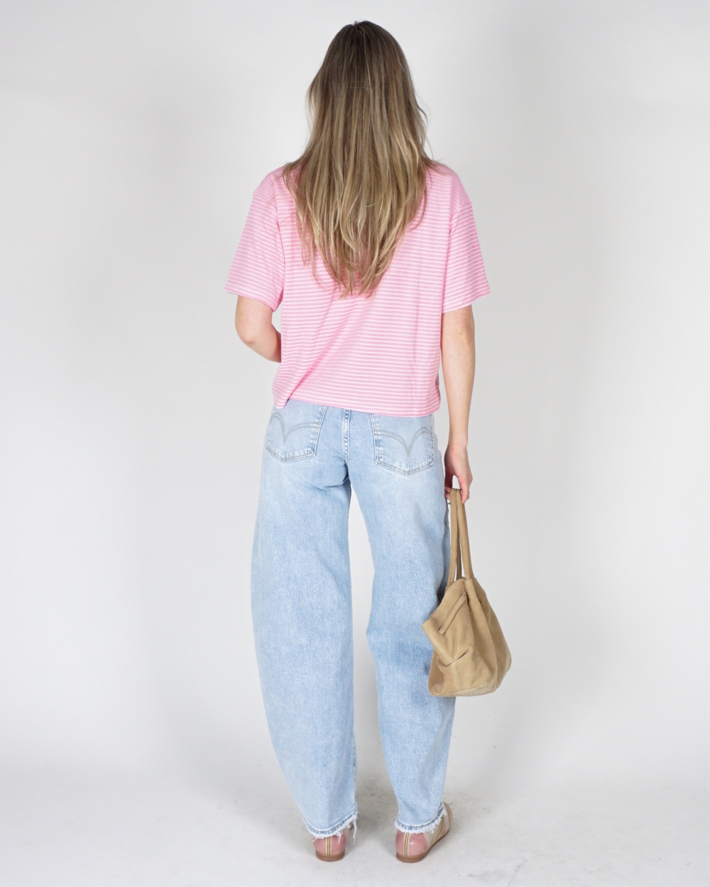 BARREL JEANS LICHTBLAUW
