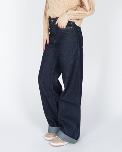 YAYA LOOSE FIT DENIM MET OMGESLAGEN ZOOM