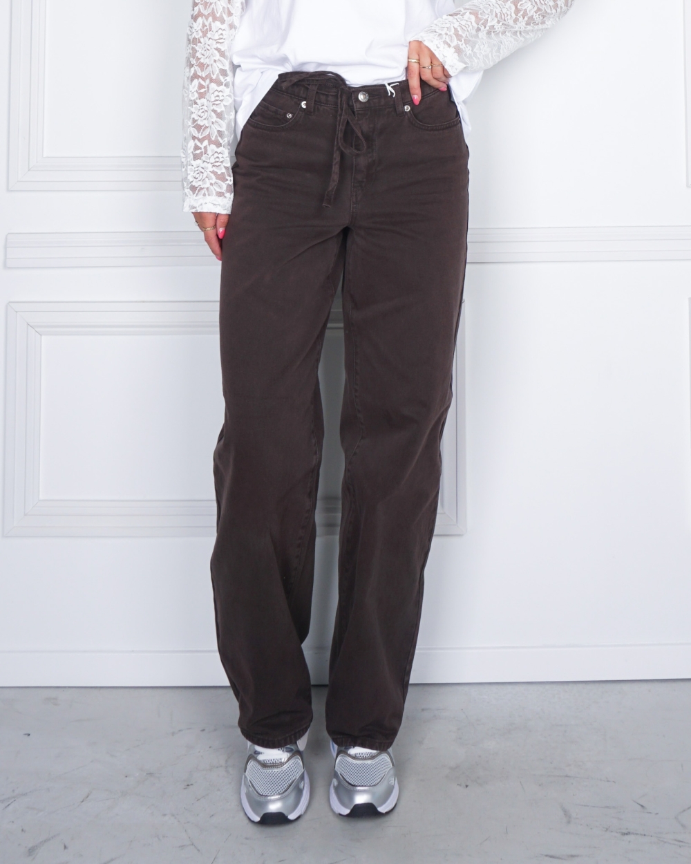 JEANS GIANNA MW STRAIGHT BRUIN 