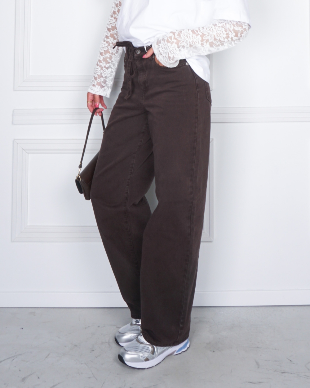 JEANS GIANNA MW STRAIGHT BRUIN 