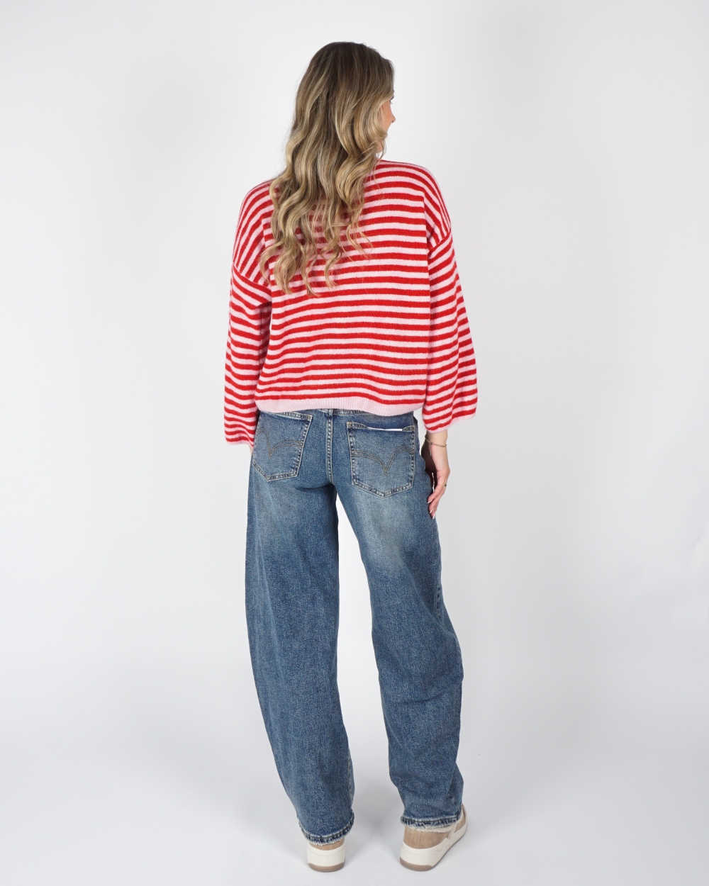 BARREL JEANS MEDIUM BLAUW