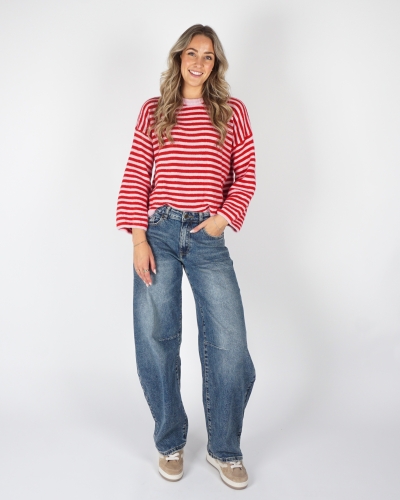 BARREL JEANS MEDIUM BLAUW