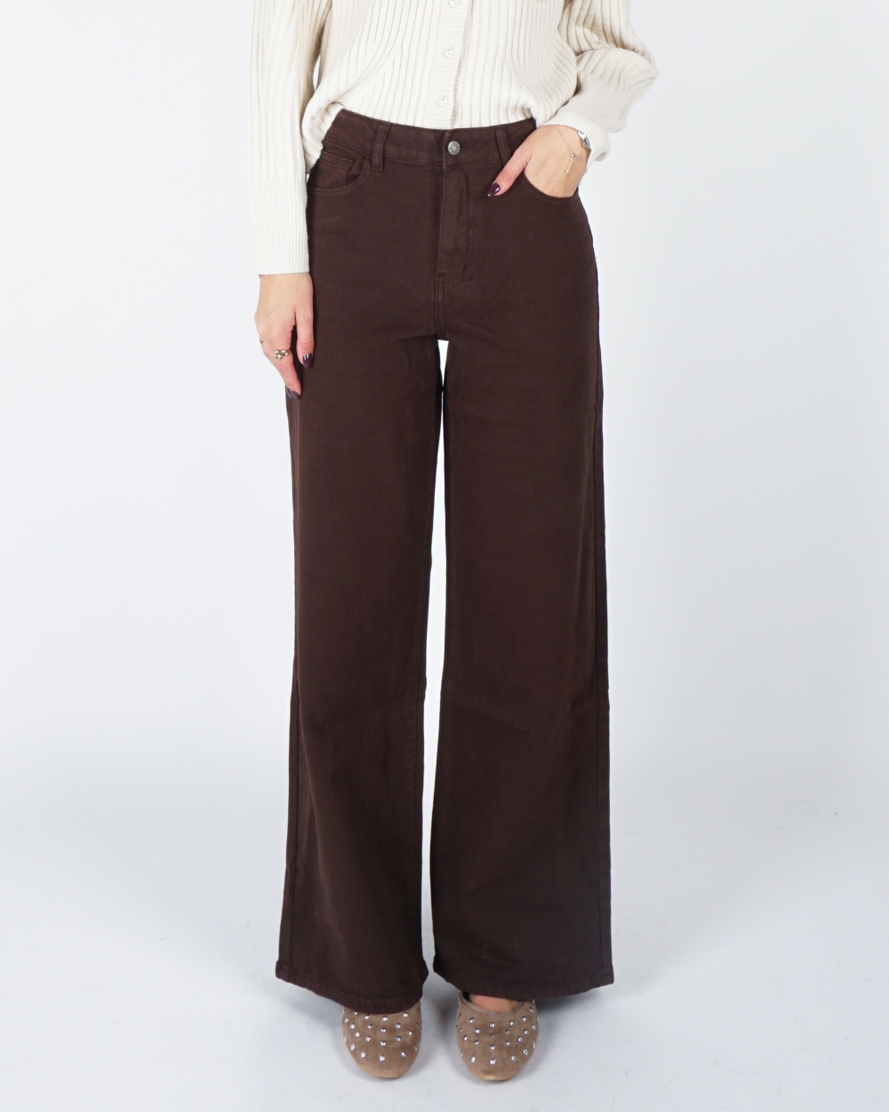 WIDE LEG JEANS TESS BRUIN