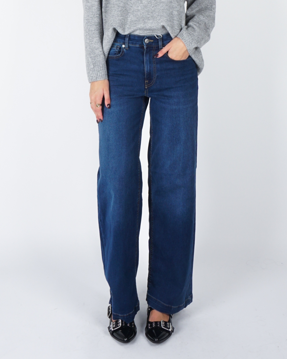 JEANS MADISON DONKER BLAUW