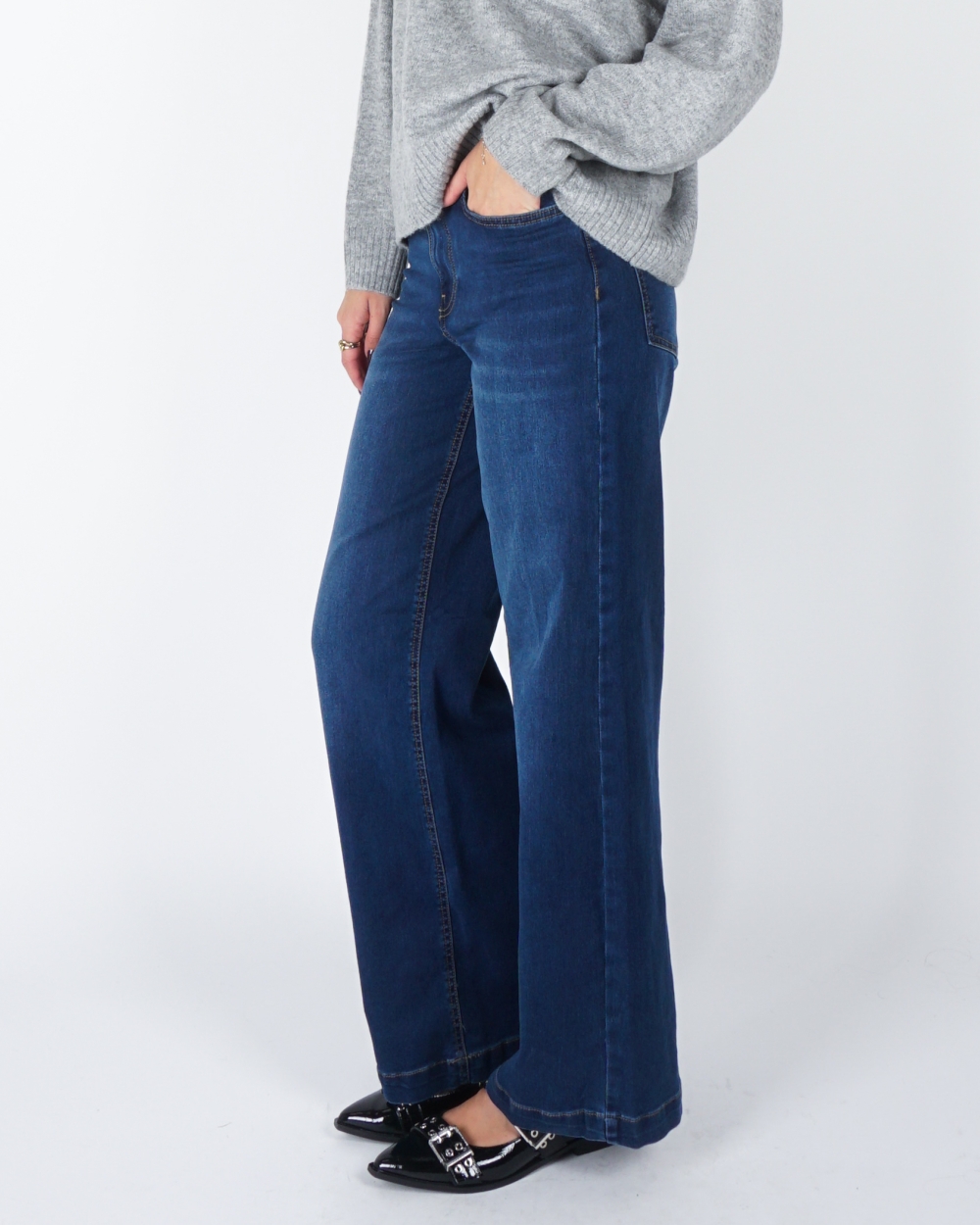 JEANS MADISON DONKER BLAUW