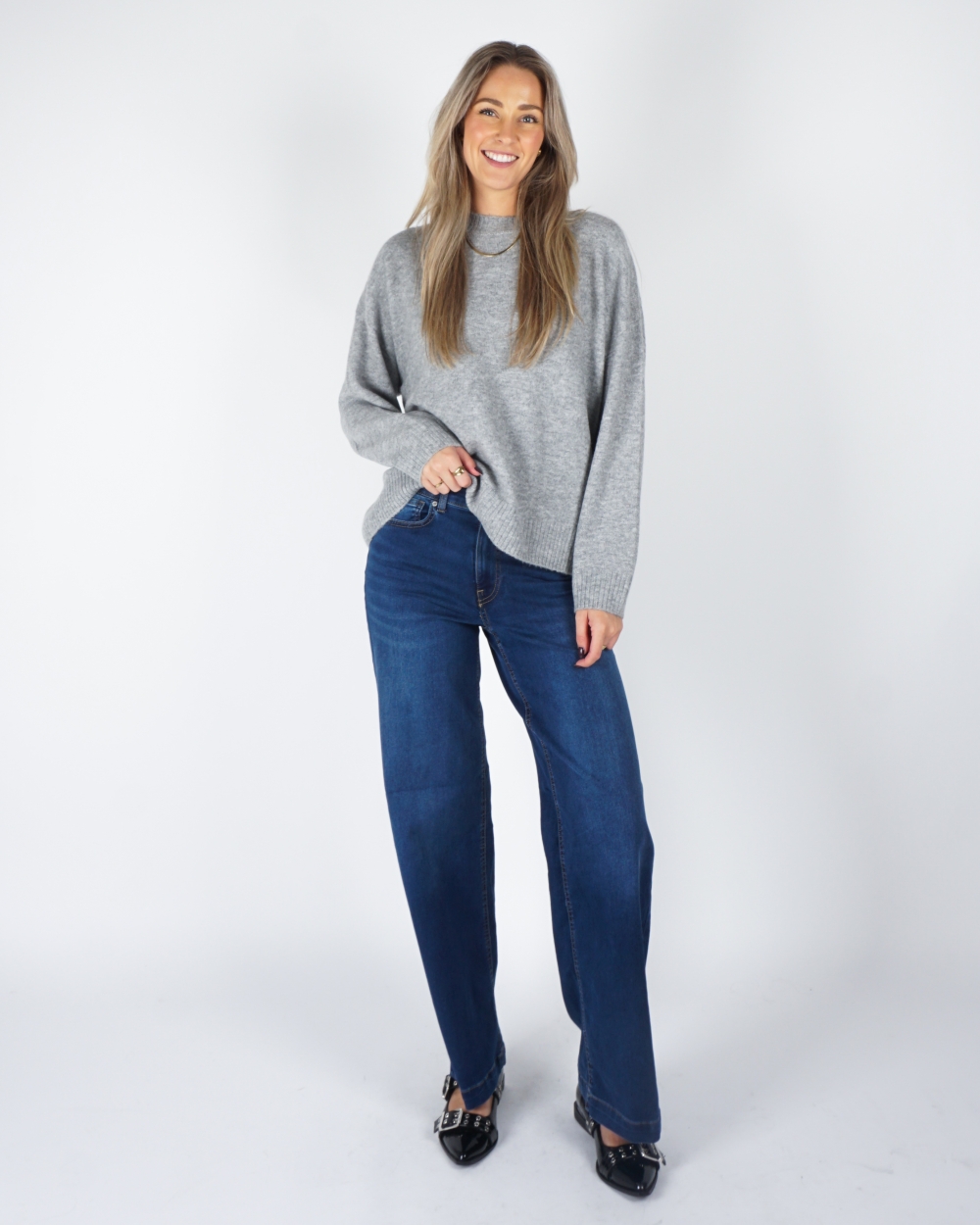 JEANS MADISON DONKER BLAUW