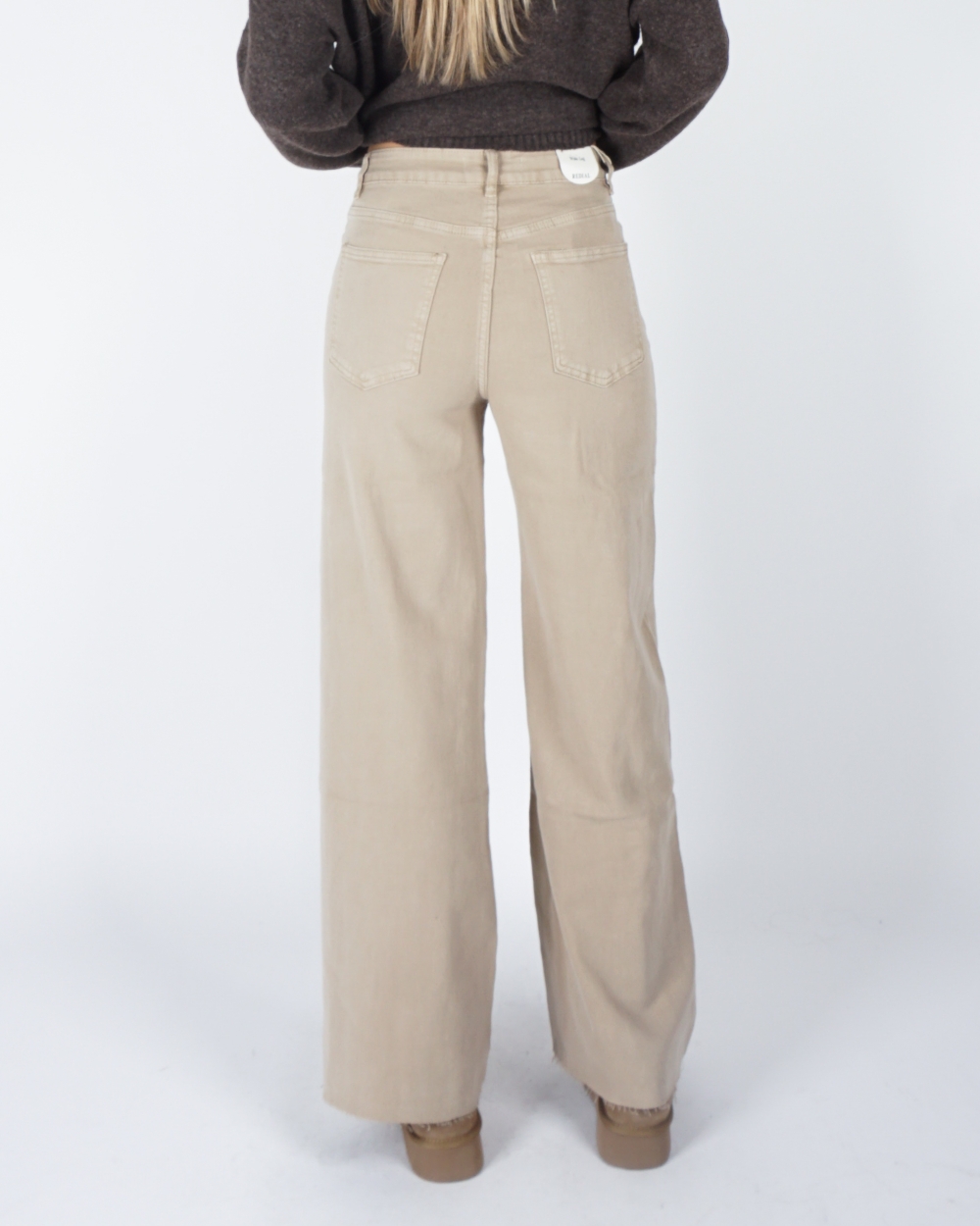 WIDE LEG JEANS LISA BEIGE