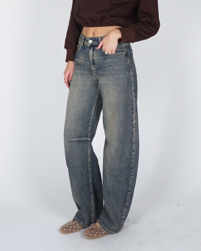 BARREL JEANS BLUE STONE WASH