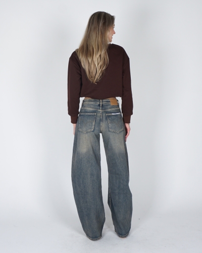 BARREL JEANS BLUE STONE WASH