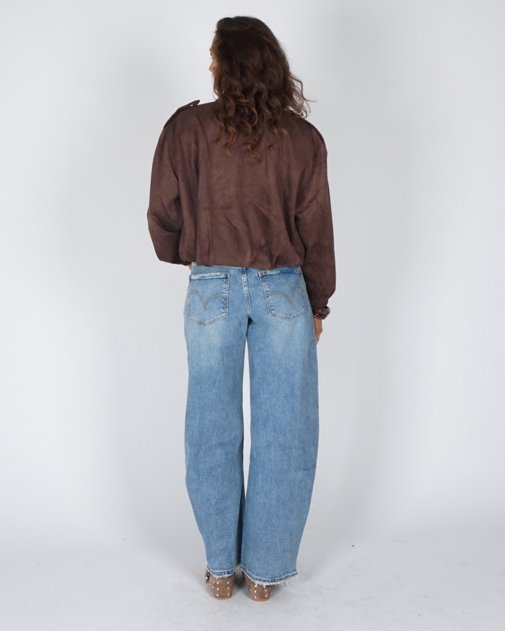 BARREL JEANS MEDIUM BLUE