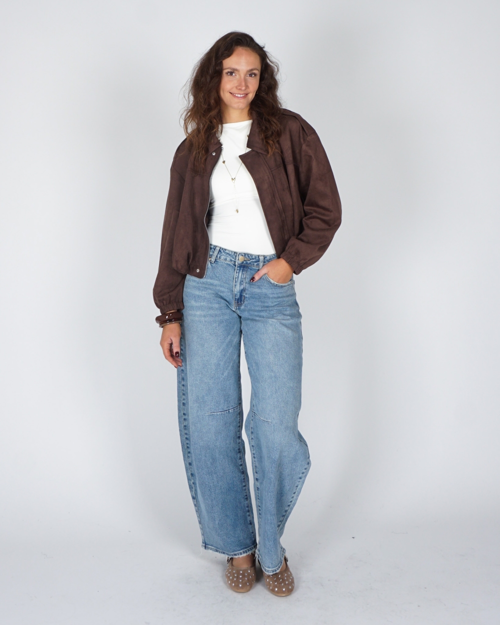 BARREL JEANS MEDIUM BLUE