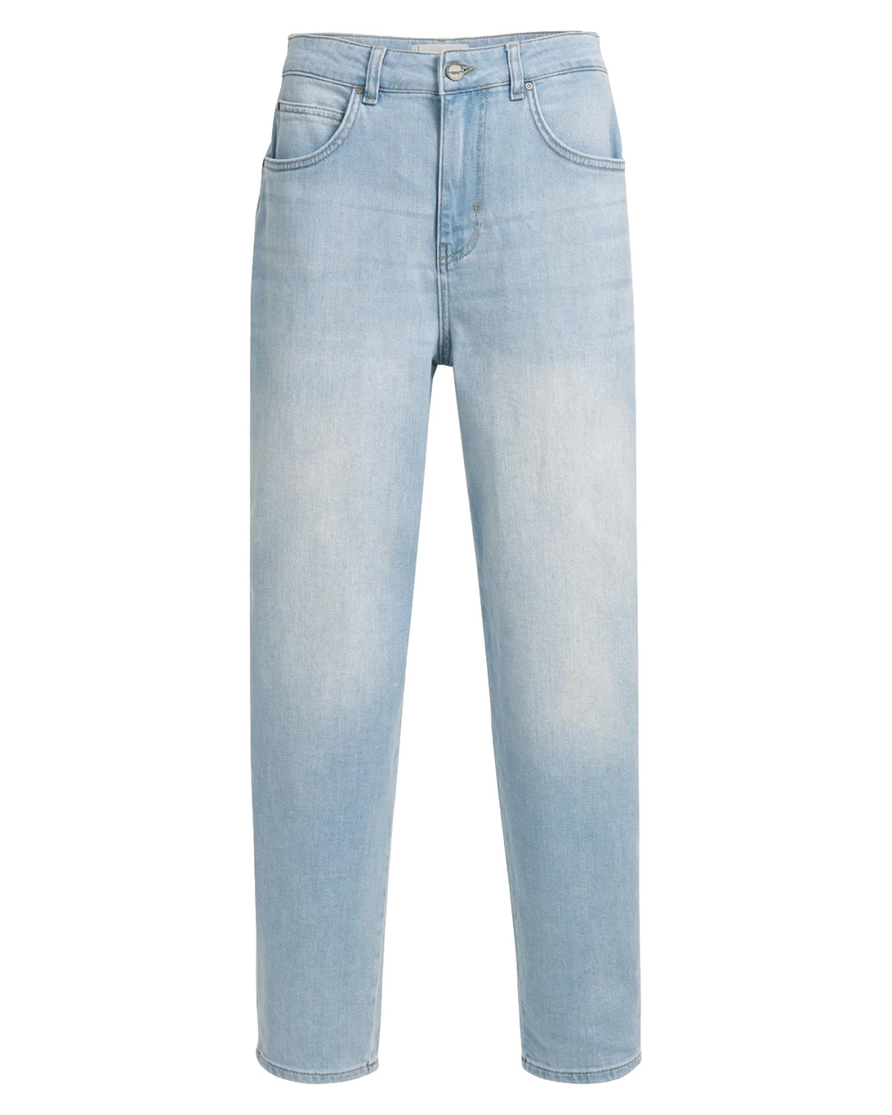 MOM JEANS MET LICHTE WASSING