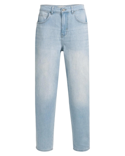 MOM JEANS MET LICHTE WASSING