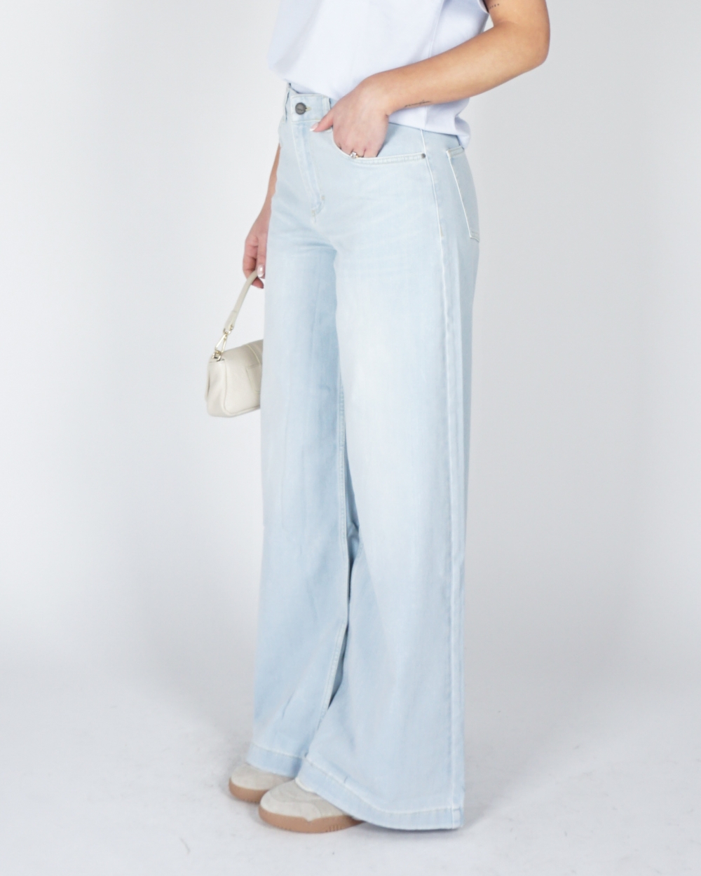 HIGH WAIST JEANS LICHT BLAUW L34
