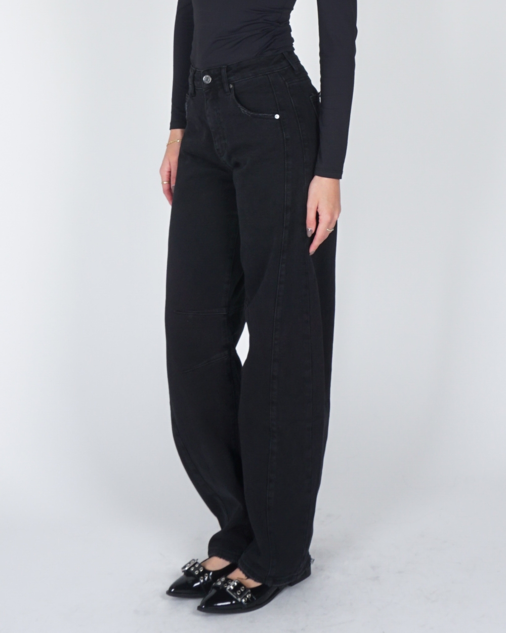 BARREL JEANS ROMY ZWART