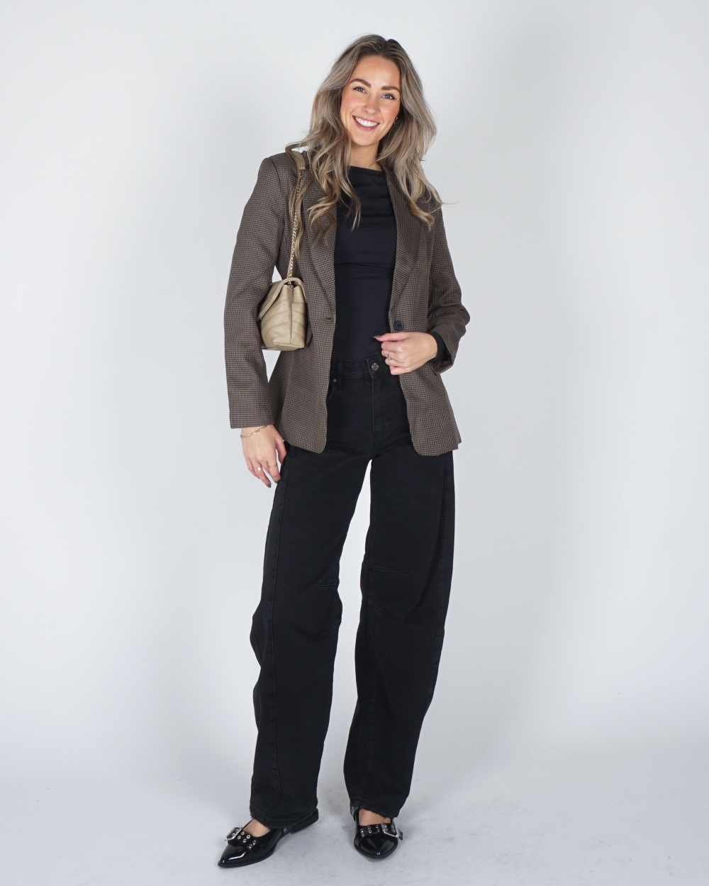BARREL JEANS ROMY ZWART