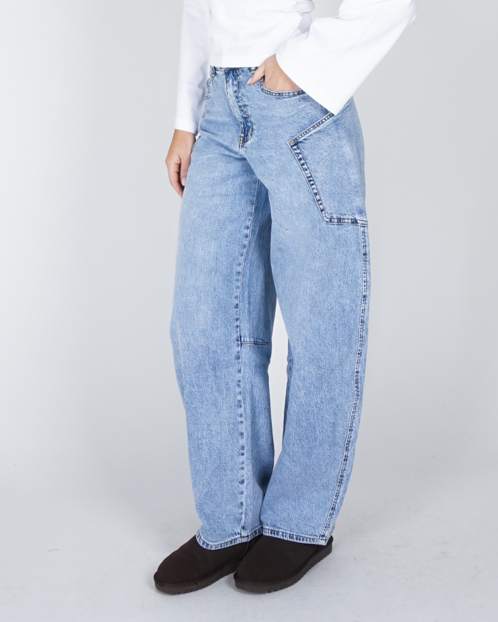 BALLOON JEANS DO LICHTBLAUW