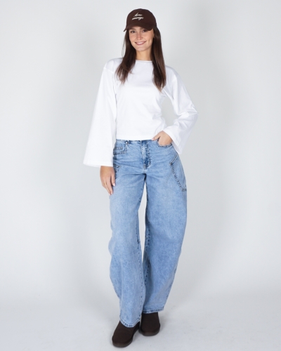 BALLOON JEANS DO LICHTBLAUW