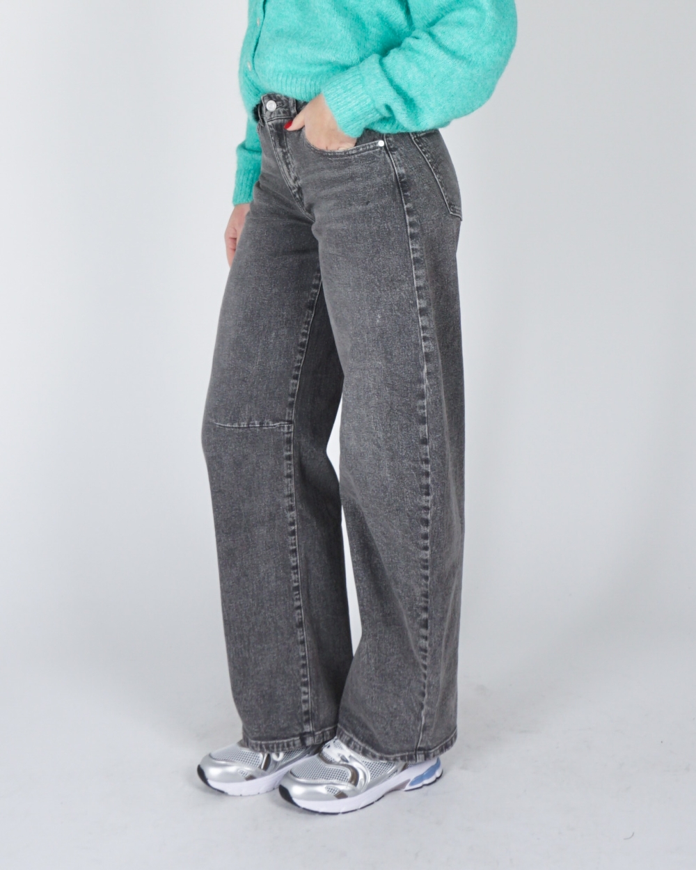 BARREL JEANS GRIJS