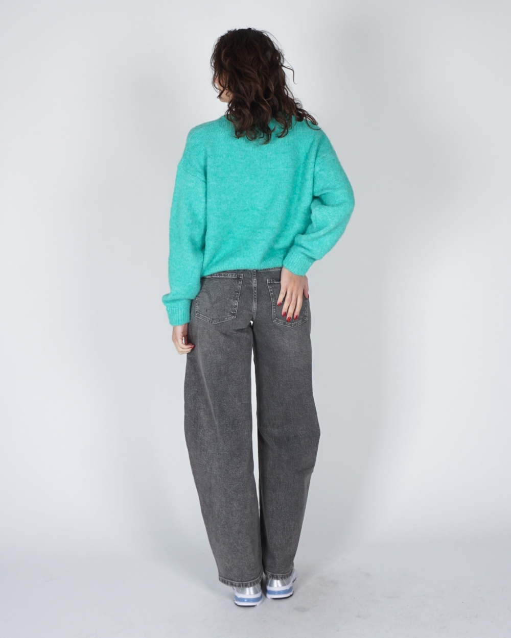 BARREL JEANS GRIJS