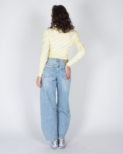 BALLOON FIT JEANS LICHTBLAUW