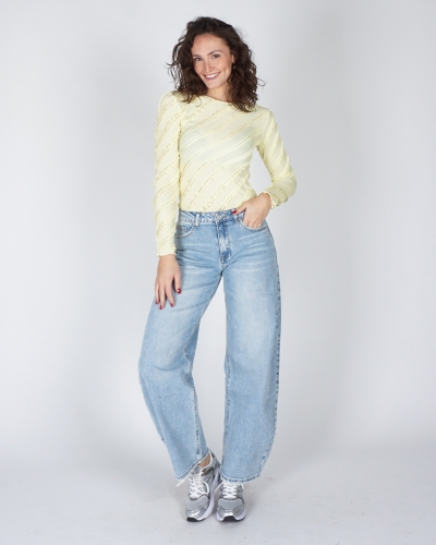 BALLOON FIT JEANS LICHTBLAUW