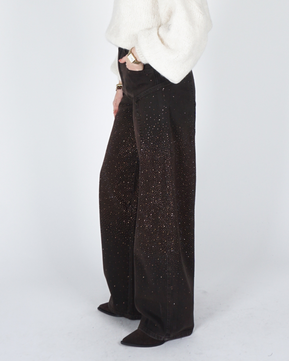 BALLOON JEANS DO STRASS BRUIN