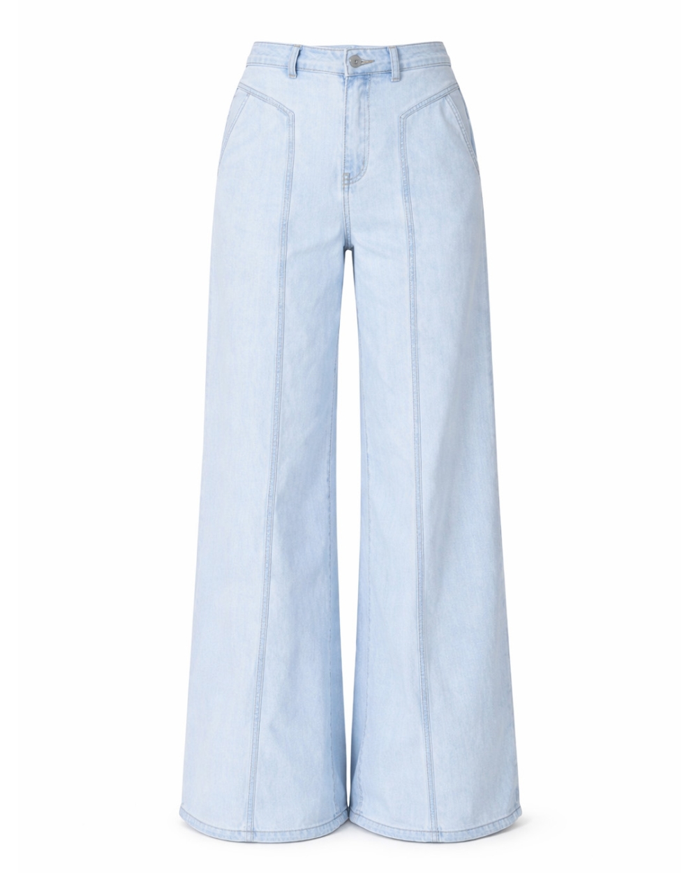 PALAZZO FIT JEANS LICHTBLAUW