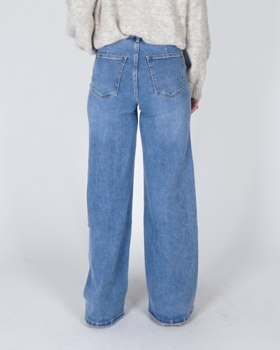 WIDE LEG JEANS ANNA MEDIUM BLAUW