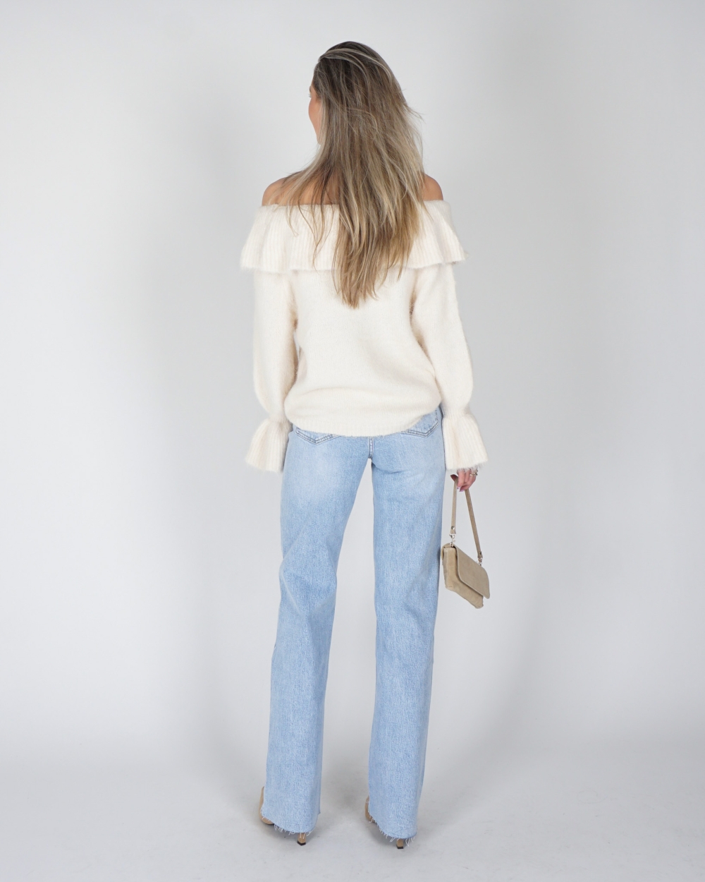 FRANKIE JEANS STRASS LICHTBLAUW