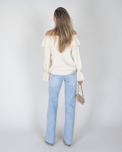FRANKIE JEANS STRASS LICHTBLAUW