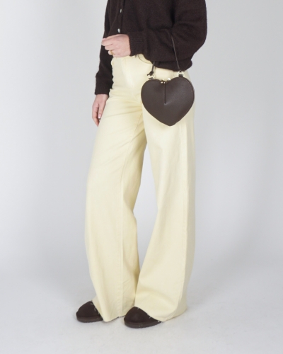 EXTRA TALL WIDE LEG JEANS LICHT GEEL