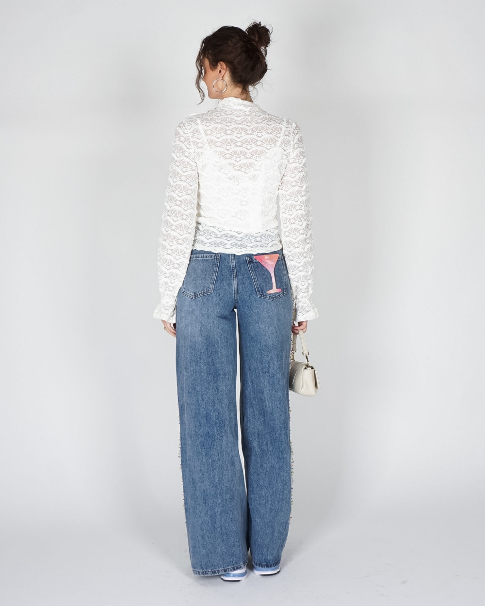JEANS MET KRALEN FRANJES 