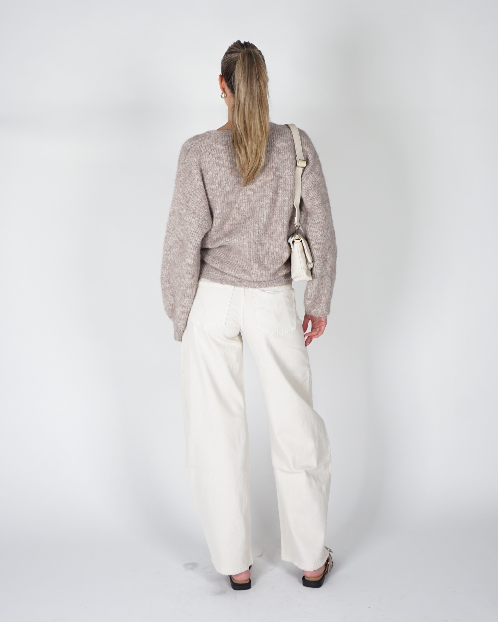 BARREL JEANS ECRU