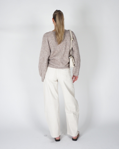 BARREL JEANS ECRU