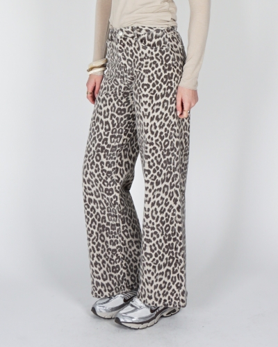 Gossip RD9195 JEANS LEOPARD ECRU/BRUIN