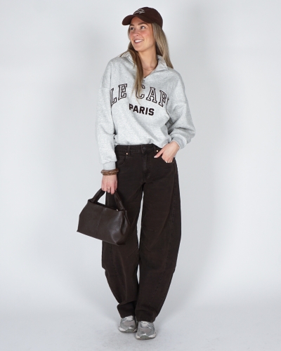 BARREL JEANS ROMY WASHED BROWN