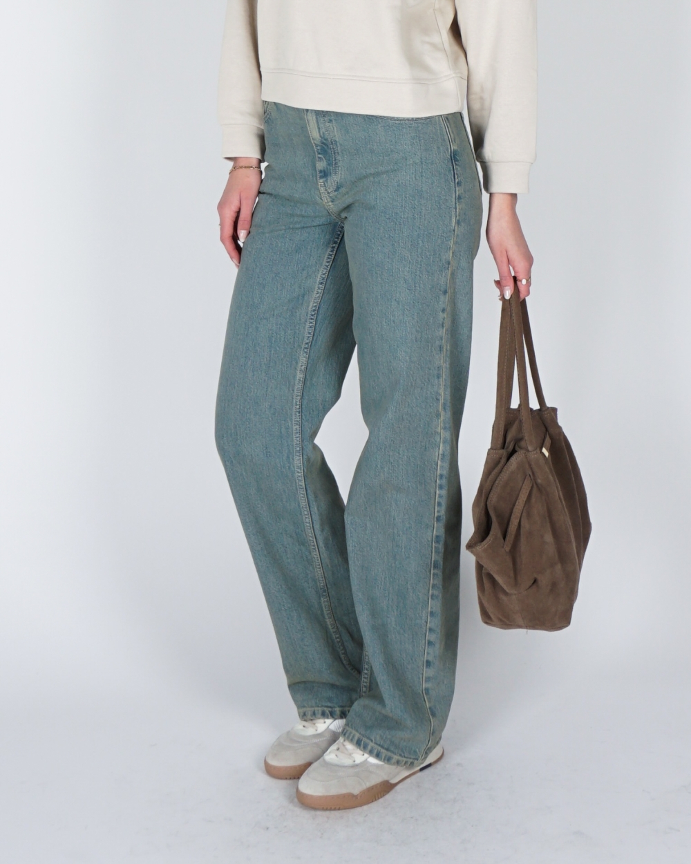 STAIGHT LEG JEANS ADA BLAUW
