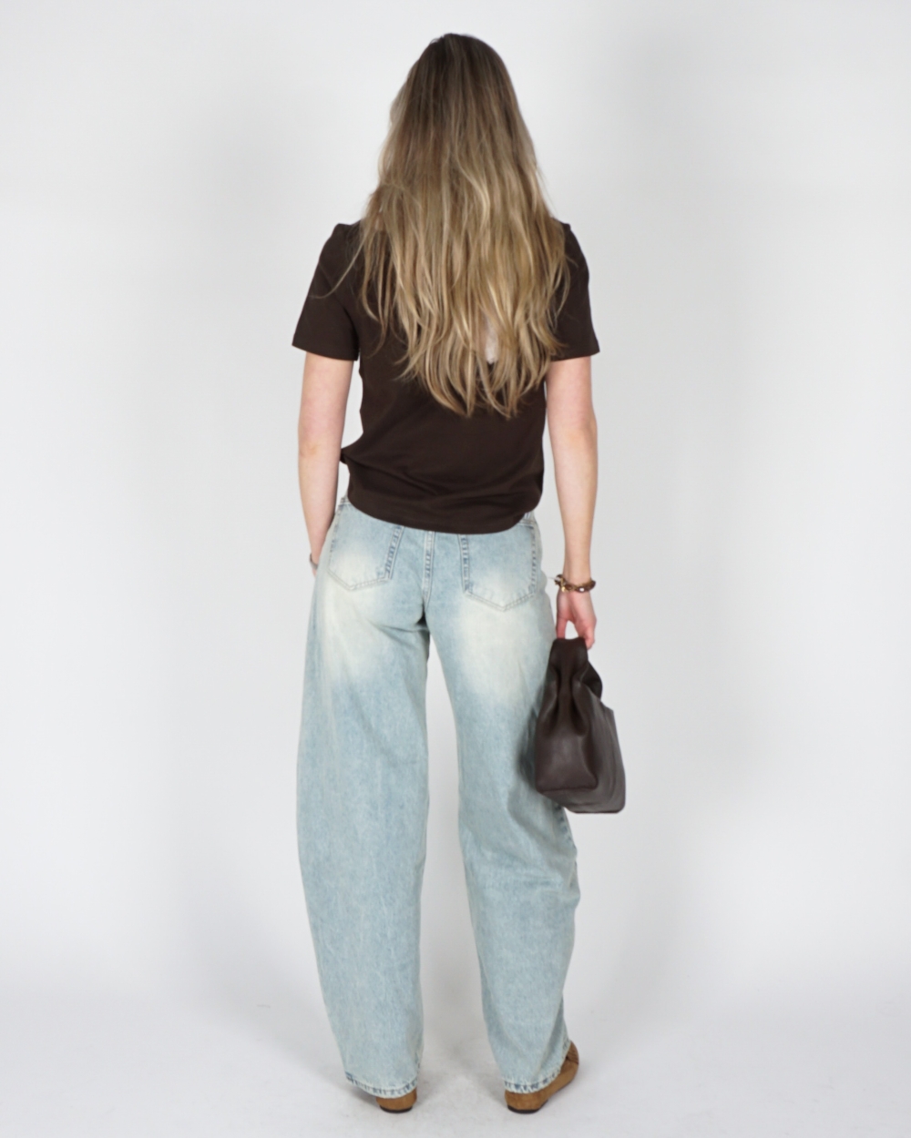 BALLOON JEANS HIGH WAISTED DIRTY WASH