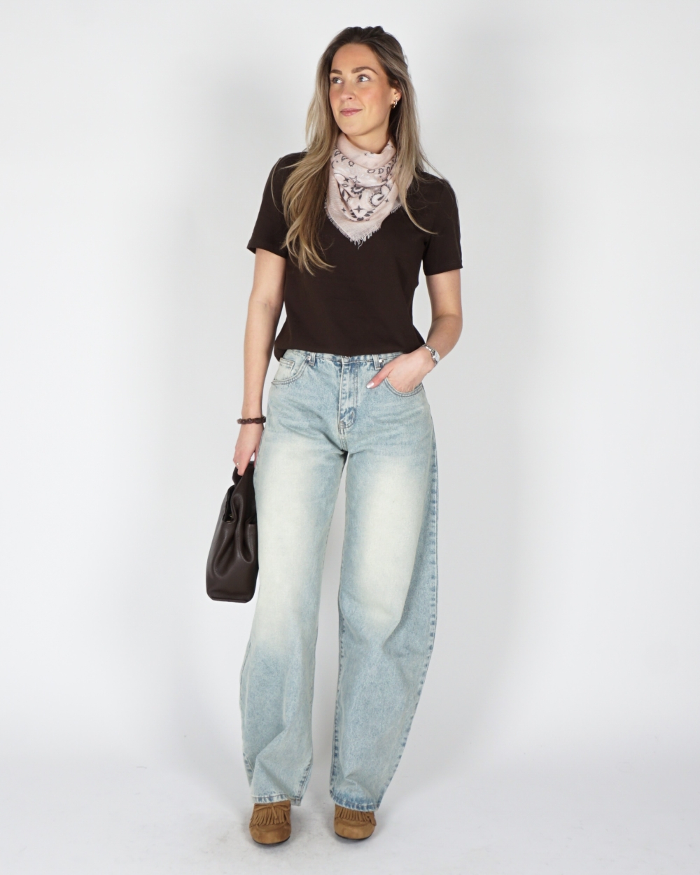 BALLOON JEANS HIGH WAISTED DIRTY WASH